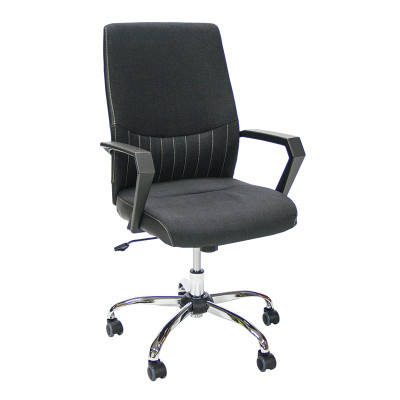 Biuro kėdė OFFICE4YOU ANGELO, su porankiais, juoda sp.-Kėdės-Biuro baldai