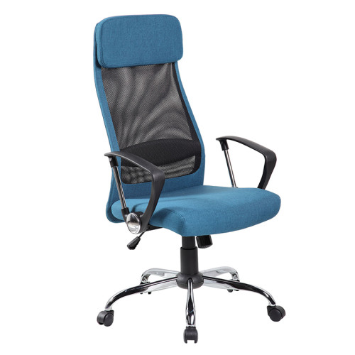 Biuro kėdė OFFICE4YOU DARLA, su porankiais mėlynos sp. tekstilė-Kėdės-Biuro baldai