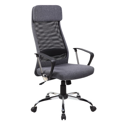 Biuro kėdė OFFICE4YOU DARLA, su porankais, pilkos sp. tekstilė-Kėdės-Biuro baldai