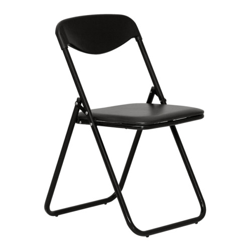 Sulankstoma lankytojų kėdė JACK, odos imitacija, V-4, juoda sp.-Lankytojų kėdės-Kėdės
