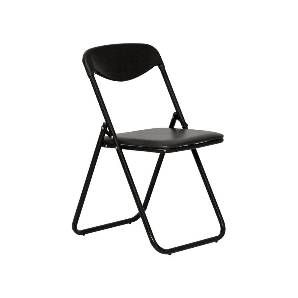 Sulankstoma lankytojų kėdė JACK, odos imitacija, V-4, juoda sp.-Lankytojų kėdės-Kėdės