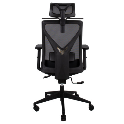 Vadovo kėdė OFFICE4YOU MIKE, plastikinis pagrindas, juoda sp.-Kėdės-Biuro baldai