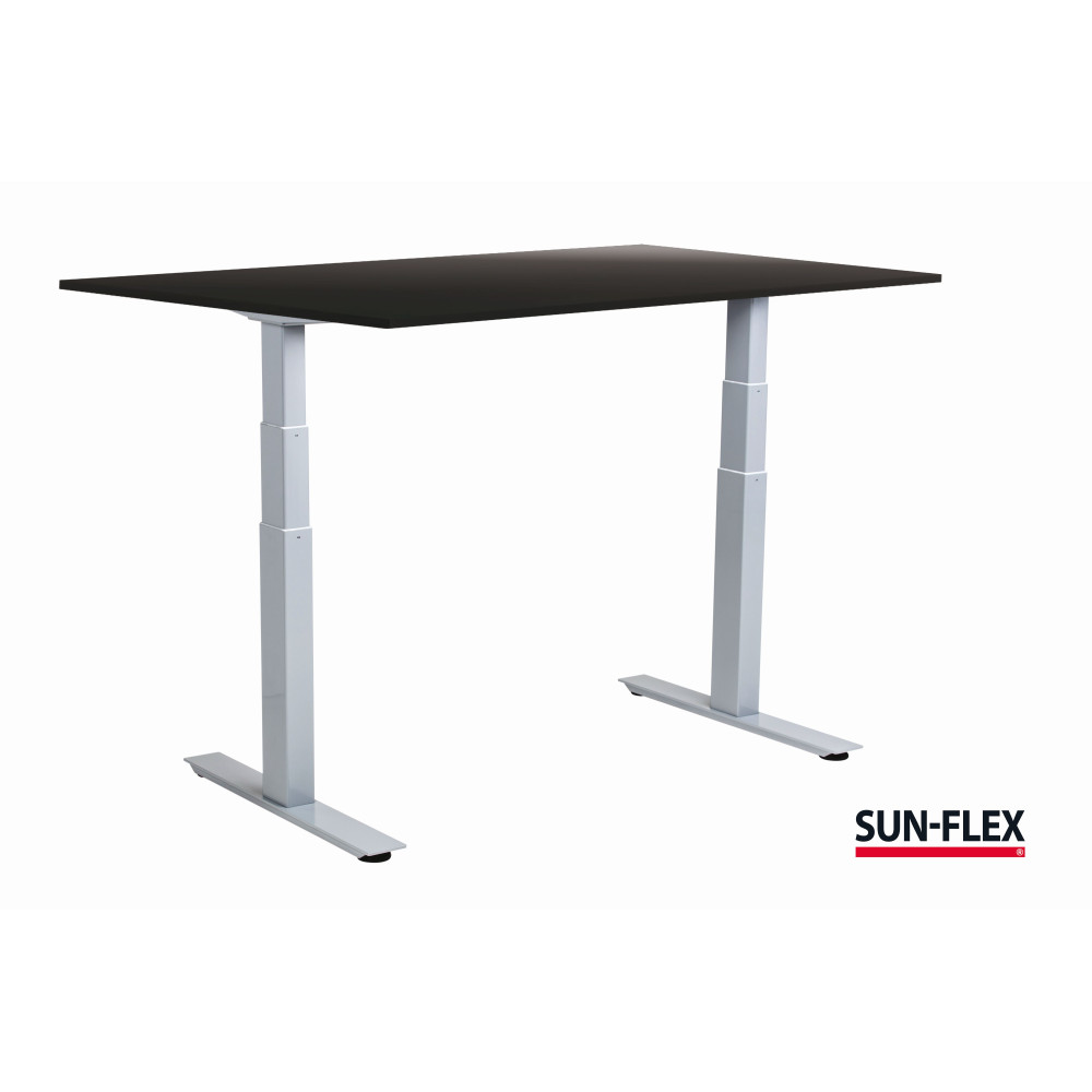 Reguliuojamo aukščio stalas SUN-FLEX®EASYDESK ADAPT, elektrinis, dviejų variklių, juodas