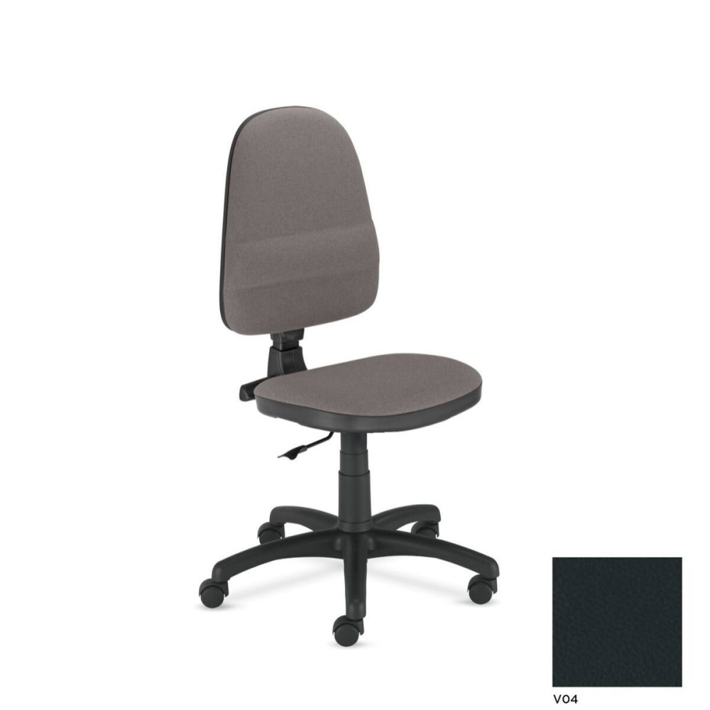 Biuro kėdė NOWY STYL PRESTIGE, be porankių, odos pakaitalas, V - 4, juoda sp.-Kėdės-Biuro
