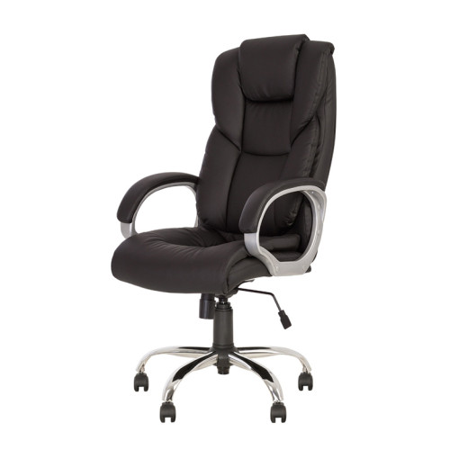 Biuro kėdė NOWY STYL MORFEO Tilt CHR68, juoda ECO 1-Kėdės-Biuro baldai