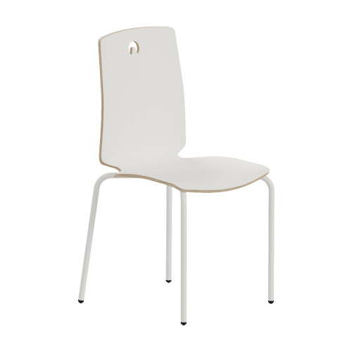 Kėdė GRAU Woody (T6), baltos sp.-Lankytojų kėdės-Kėdės