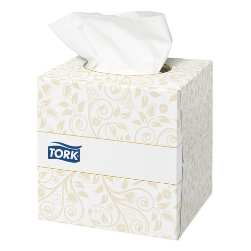 Veido servetėlės TORK Premium F1 20.8 x 20cm, baltos, 2-ply, 100vnt. pakuotėje.-Popierinės