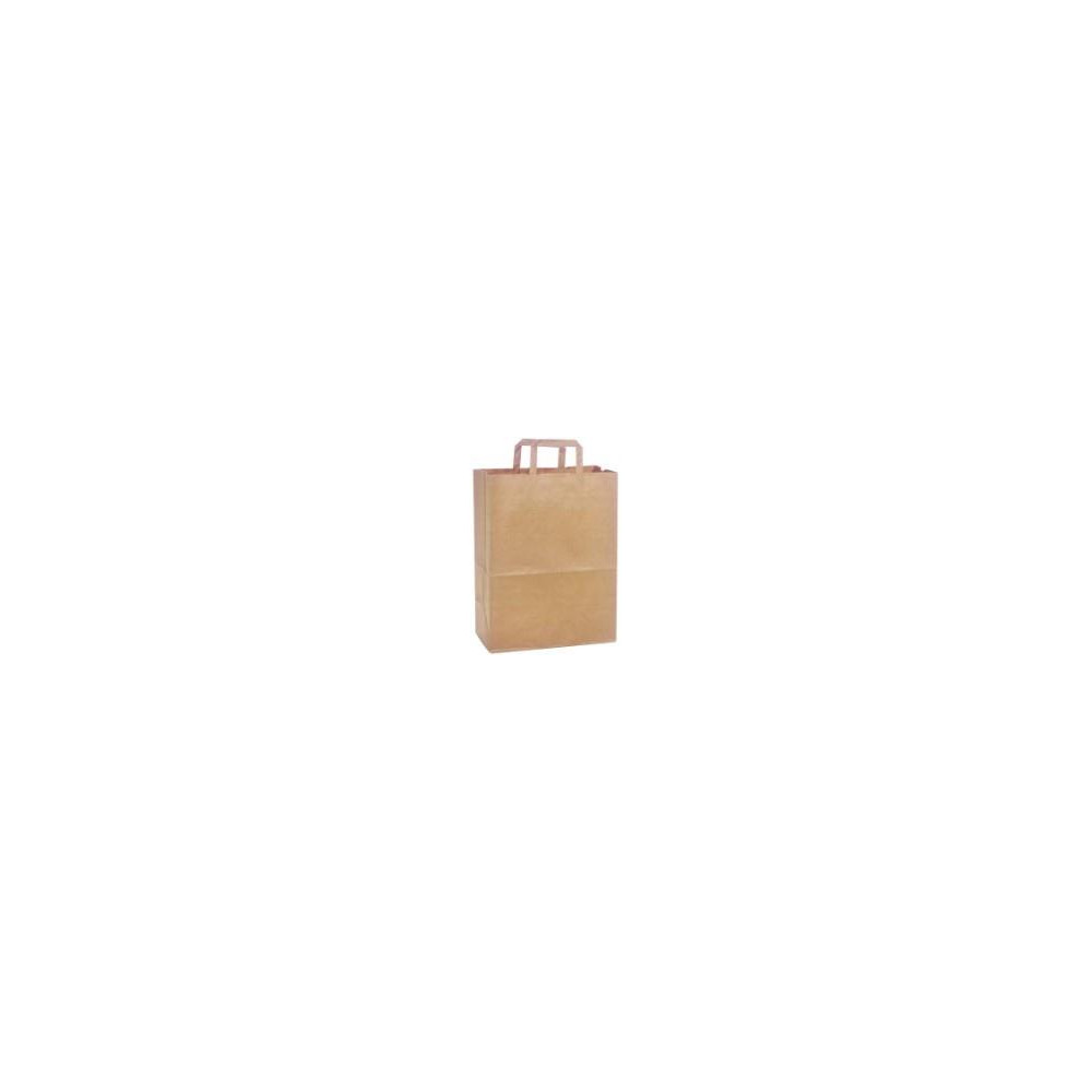 Pirkinių maišas, popierinis, 22 x 11 x 24 cm, 125 vnt., ruda sp.-Dovanų maišeliai-Dovanų dėžės
