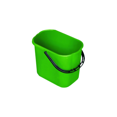 Plastikinis kibiras PLUTO, 12 l, žalia sp.-Kibirai-Valymo įrankiai ir priedai