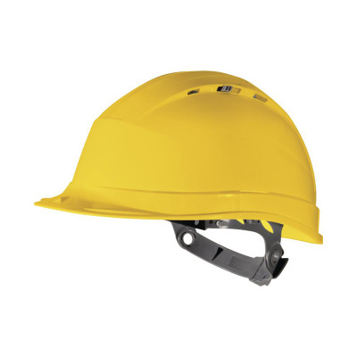 Apsauginis šalmas DELTA PLUS QUARTZ 1, geltona sp.-Apsaugos priemonės-Darbo saugos priemonės
