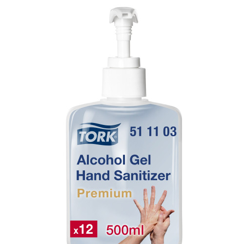 Gelinis rankų dezinfekantas TORK su pompa, 511103, 500 ml-Dezinfekantas-Rankų priežiūros