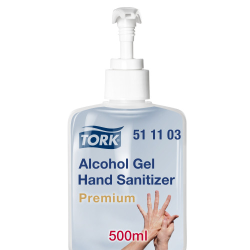 Gelinis rankų dezinfekantas TORK su pompa, 511103, 500 ml-Dezinfekantas-Rankų priežiūros