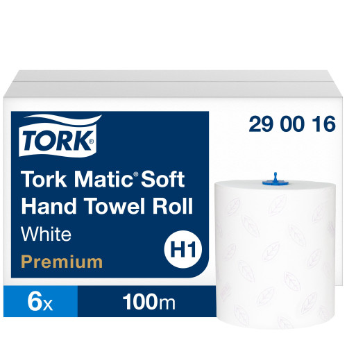 Popieriniai rankšluosčiai TORK PREMIUM EXTRA SOFT H1, 290016, 2 sl., 21 cm x 100 m, balta