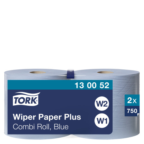 Pramoninis popierius TORK Advanced 420 W1/W2,130052, 2 sl., 23.5 cm x 255 m, mėlyna