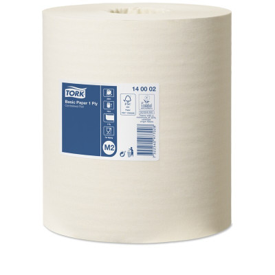 Popieriniai rankšluosčiai TORK M2 Universal, 1 sluoksnio, baltos spalvos, 280 m