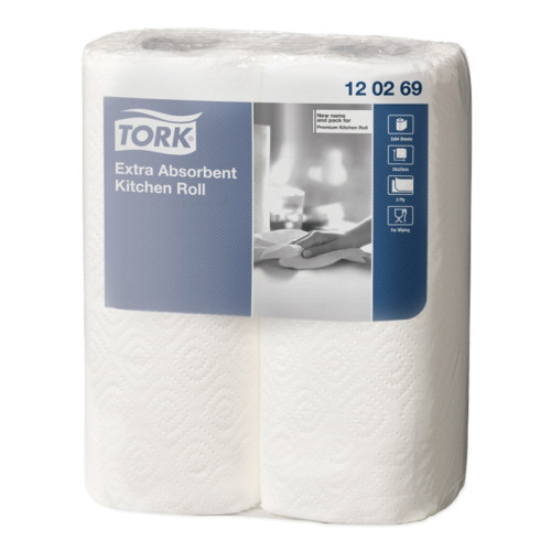 Virtuviniai rankšluosčiai TORK PREMIUM, 2 sluosnių, 120269, 24cmx15.4m, 2