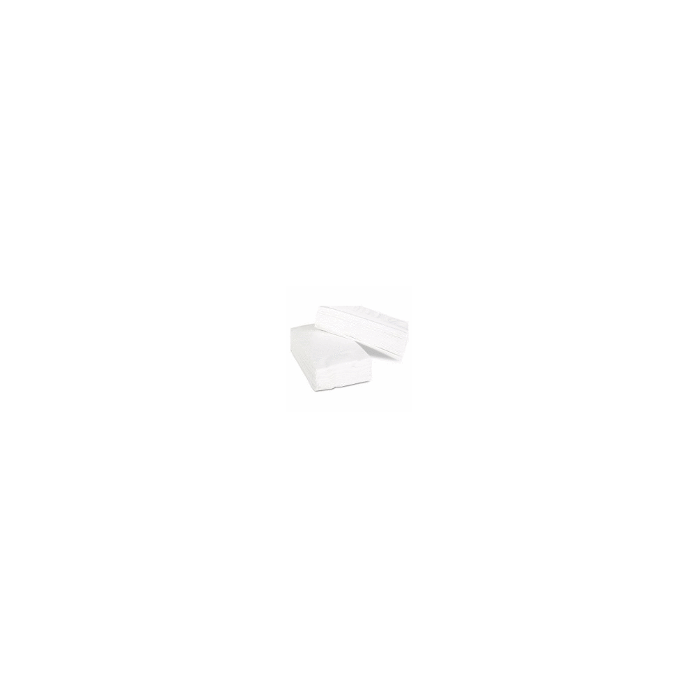 Rankų valymo servetėlės GRUINE, 2 sl., V lenkimo, 23 x 24 cm, 60% balinta-Rankų