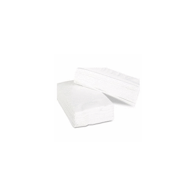 Rankų valymo servetėlės GRUINE, 2 sl., V lenkimo, 23 x 24 cm, 60% balinta-Rankų