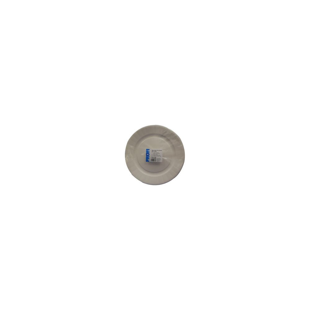 Vienkartinės lėkštės PROFI, popierinės, baltos, D 29 cm, 25 vnt.-Vienkartiniai indai-Indai