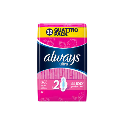 Higieniniai paketai ALWAYS Ultra Super Plus, 32 vnt.-Higieniniai paketai-Intymios higienos