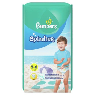 Sauskelnės PAMPERS Pants Splashers, 5 dydis 14+ kg, 10 vnt.-Sauskelnės-Vaikų higienos prekės
