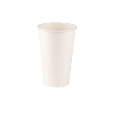 Vienkartiniai puodeliai, popieriniai, balti, 236 ml, D 80 mm, 50 vnt.-Vienkartiniai