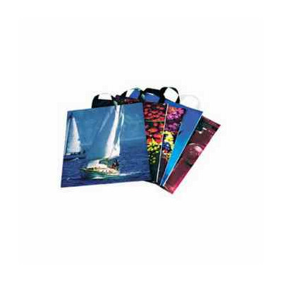 Pirkinių maišeliai, su rankenėlėmis, 39 x 45 cm, 40 mk, LDPE, 50 vnt.-Plastikiniai
