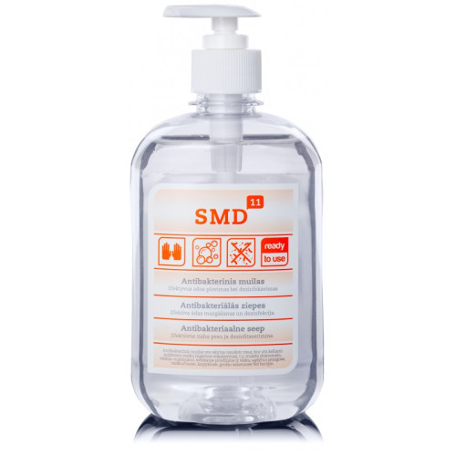 Skystas muilas SMD-11, dezinfekuojantis, 0,5 l-Dezinfekantas-Rankų priežiūros priemonės