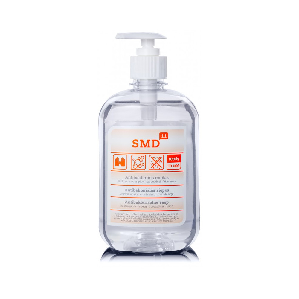 Skystas muilas SMD-11, dezinfekuojantis, 0,5 l-Dezinfekantas-Rankų priežiūros priemonės