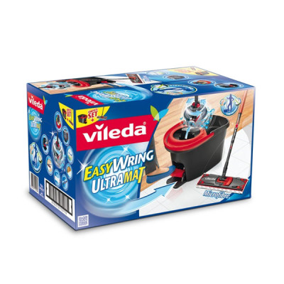 Grindų valymo komplektas VILEDA Ultramat Turbo-Grindų šluostės ir laikikliai-Valymo įrankiai