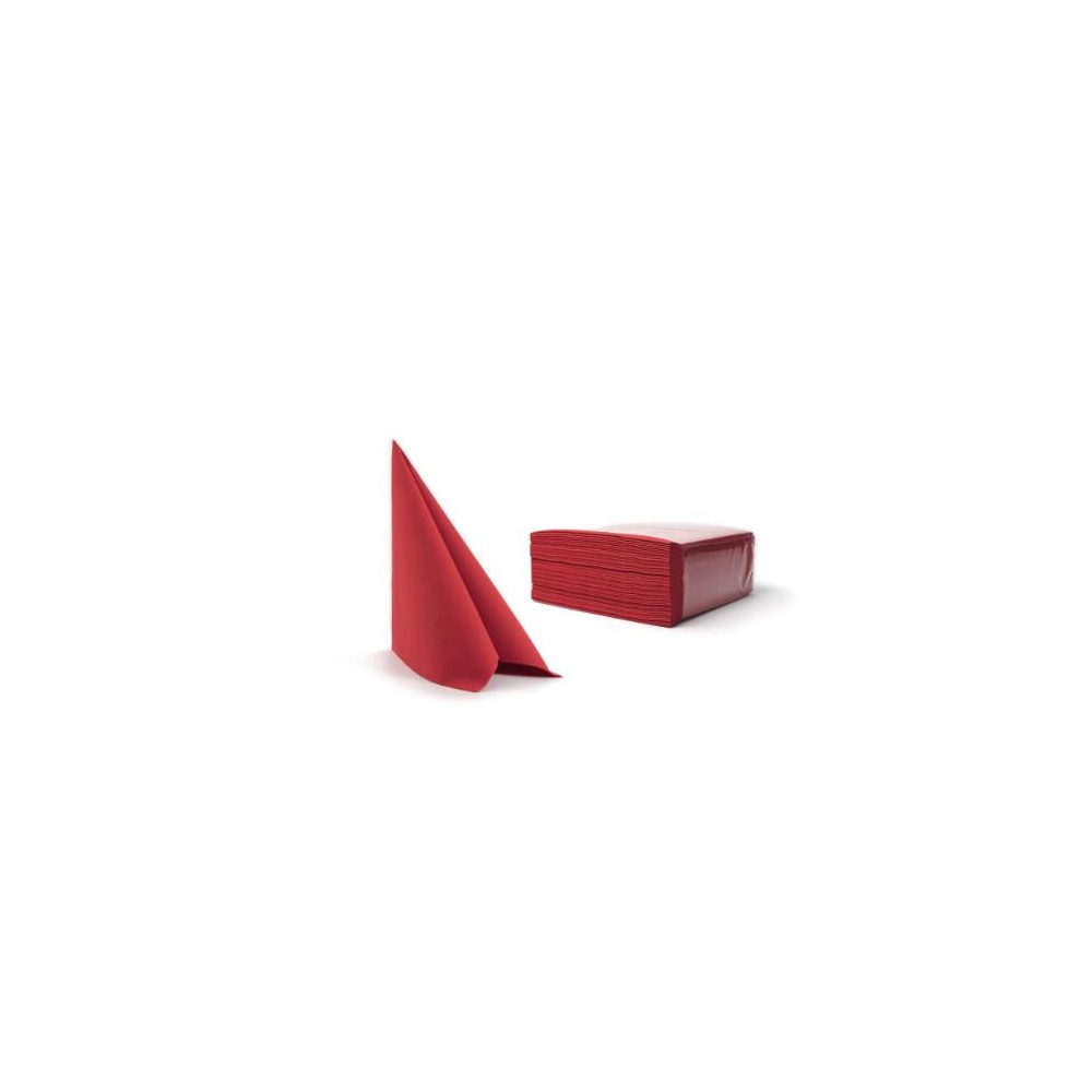 Servetėlės CHIC Airlaid, 40x40 cm, raudonos spalvos, 50 vnt-Servetėlės-Indai, stalo įrankiai