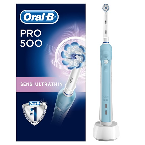 Elektrinis dantų šepetėlis ORAL-B PRO 500 Sensitive, Dėžutė-Dantų šepetėliai-Dantų šepetėliai