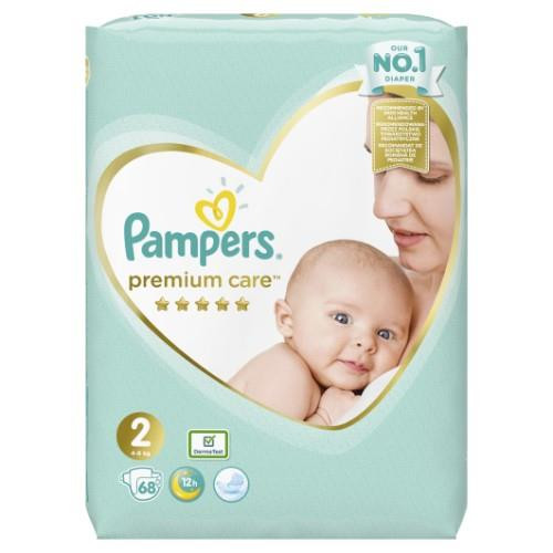 Sauskelnės PAMPERS Premium Care, Value Pack 2 dydis, 68 vnt.-Sauskelnės-Vaikų higienos prekės