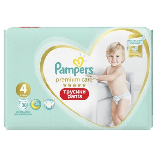 Sauskelnės PAMPERS Premium Pants, Value Pack,4 dydis, 38 vnt.-Sauskelnės-Vaikų higienos prekės
