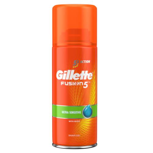 Skutimosi gelis Gillette FUSION Ultra Sensitive, 75ml-Skutimosi putos ir želė-Skutimosi prekės