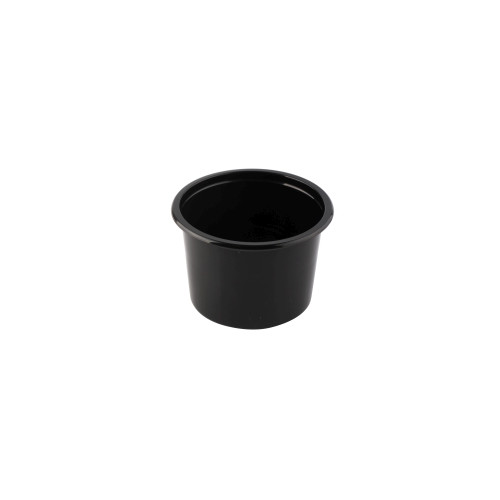 Vienkartinis indelis sriubai PP, juodas, užlydomas, 500 ml, D 11,2 cm, H 8 cm, 50