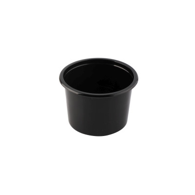 Vienkartinis indelis sriubai PP, juodas, užlydomas, 500 ml, D 11,2 cm, H 8 cm, 50
