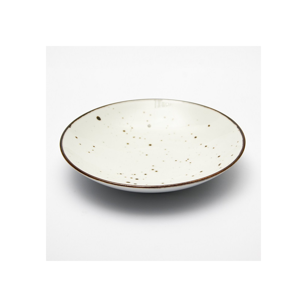 Lėkštė COTTAGE White, gili, porcelianas, 650 ml, D 22 cm, H 4,5 cm, vnt-Lėkštės