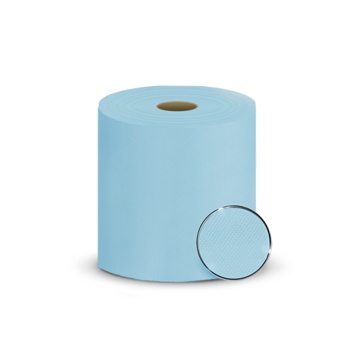 Pramoninis popierius su perforacija AMOOS, 2 sluoksniai, 300m, 23,5cm, mėlynas-Pramoninis