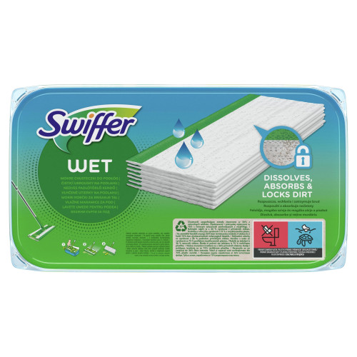 Swiffer Sweeper šlapios šluostės, papildymas 10vnt-Šluostės-Valymo įrankiai ir priedai
