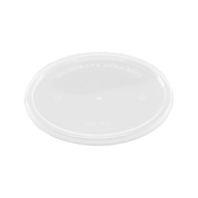 Vienkartinis plastikinis dangtelis sriubos indeliui, D 120 mm, 230-960 ml