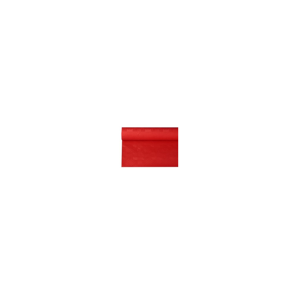 Staltiesė DAMASK, raudona, vienkartinė, rulone, 120 cm x L 8 m, vnt-Servetėlės-Indai, stalo