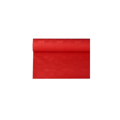 Staltiesė DAMASK, raudona, vienkartinė, rulone, 120 cm x L 8 m, vnt-Servetėlės-Indai, stalo