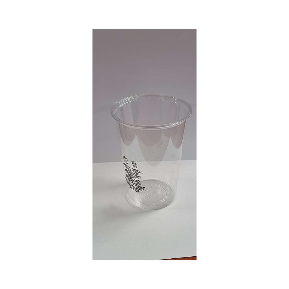 Stiklinė PET AE550(400)ml, D 95mm, H 120 mm, 50 vnt.-Vienkartiniai indai-Indai, stalo