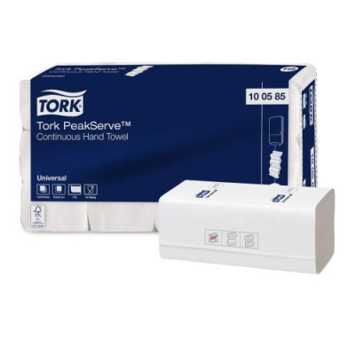 Popieriniai rankšluosčiai TORK PeakServe H5, Universal,1sl. baltos spalvos, 410 lapeliu