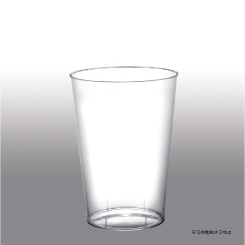 Vienkartinės stiklinės MOON, 230/200 ml, PS, skaidrios, 50 vnt-Vienkartiniai indai-Indai