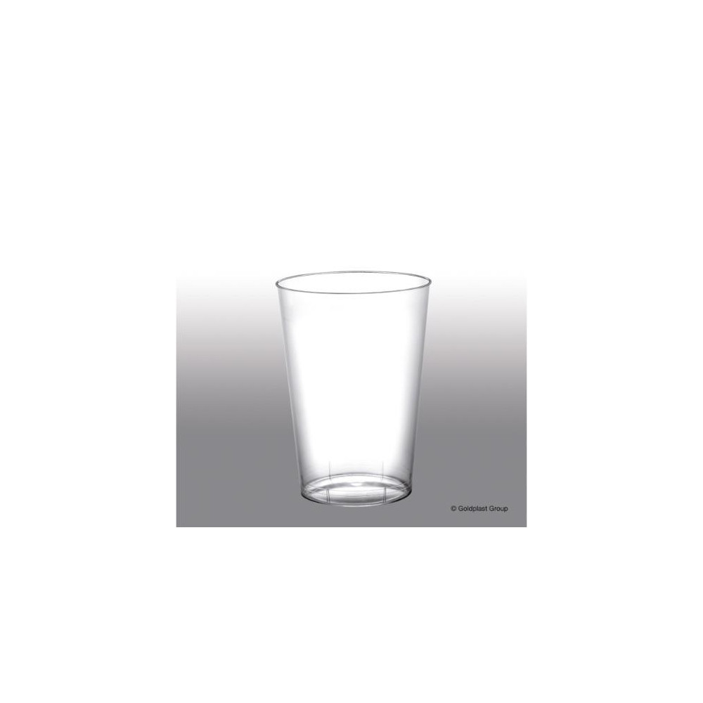 Vienkartinės stiklinės MOON, 230/200 ml, PS, skaidrios, 50 vnt-Vienkartiniai indai-Indai