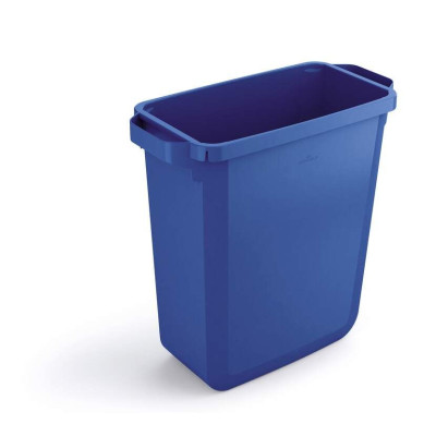Šiukšlių dėžė rūšiavimui DURABIN® 60L stačiakampė, mėlyna sp. (dangtis perkamas