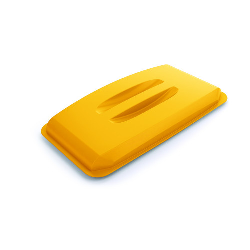 Šiukšlių dėžės dangtis DURABIN® 60L stačiakampis, geltona sp.-Šiukšlių dėžės-Valymo įrankiai