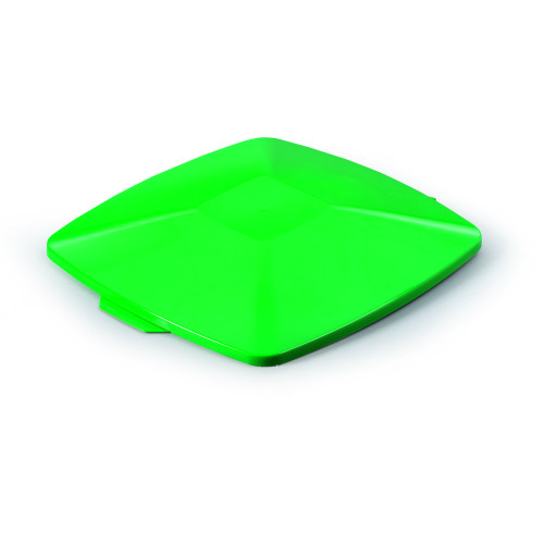 Šiukšlių dėžės dangtis DURABIN® 40L stačiakampis, žalia sp.-Šiukšlių dėžės-Valymo įrankiai ir